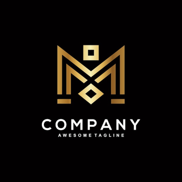Letter M logo design for business