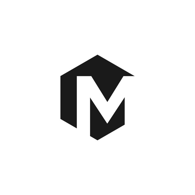 Letter M logo design vector with universal form and creative idea icon