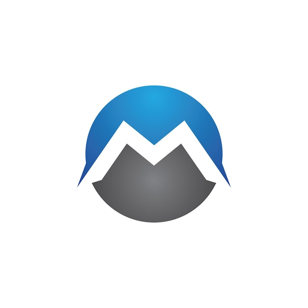 Letter M logo icon design template