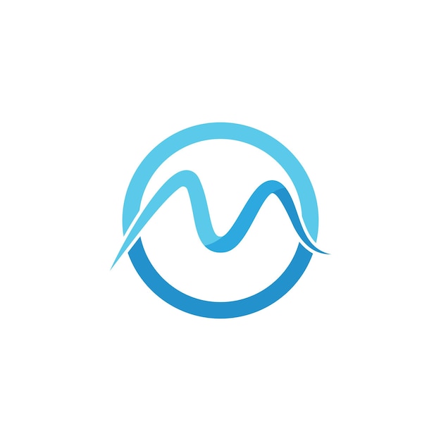 Letter M logo icon design template