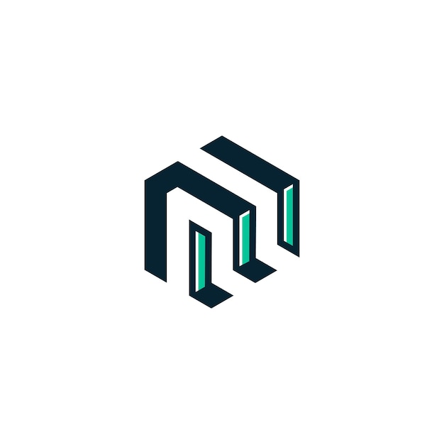 Letter M logo ontwerp element vector met creatief eenvoudig idee