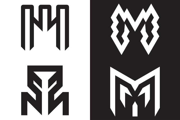 letter m logo ontwerpsjabloon en m pictogram ontwerp