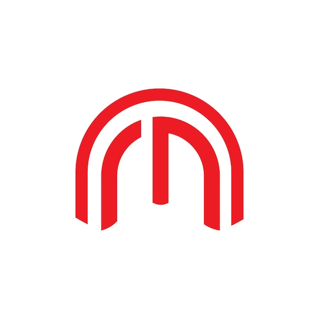 Letter M logo pictogram ontwerpsjabloon