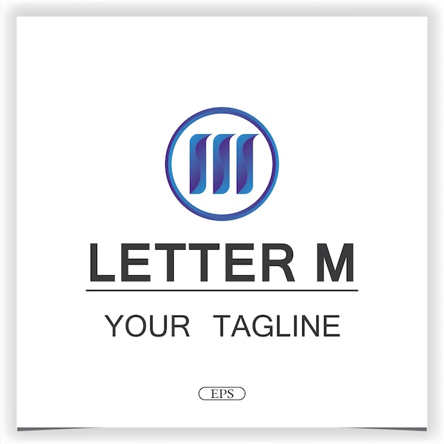 Vector letter m logo premium elegant template design vector eps 10