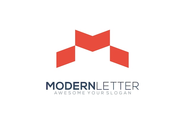 letter m logo vector template logo design