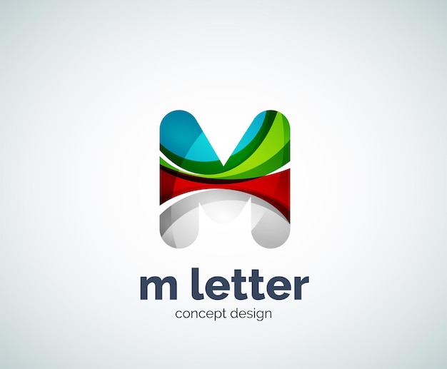 Vettore lettera m logo