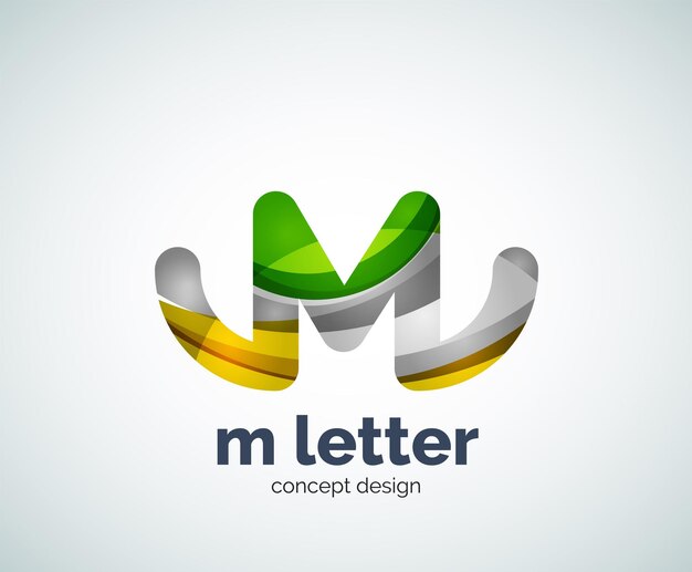 Vettore lettera m logo