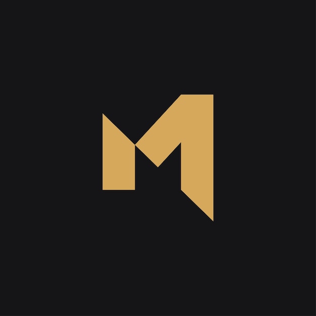 Letter M minimal logo icon design template elements