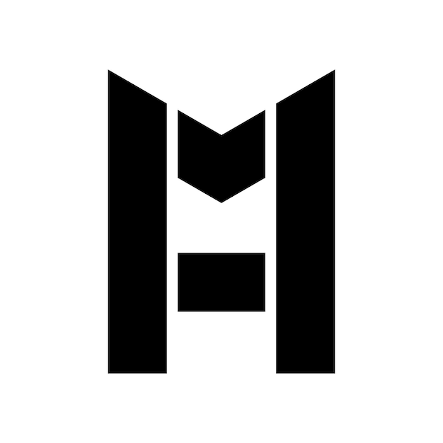 Letter m and a modern logo design template