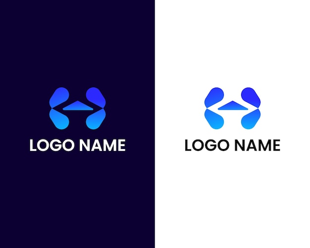 letter m modern logo design template