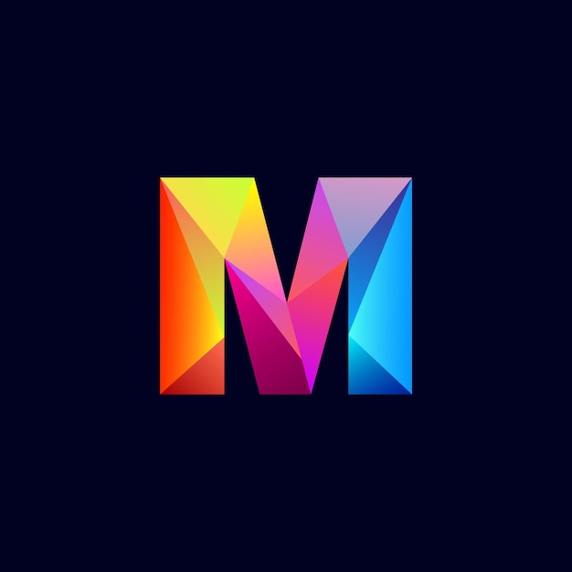 Vector letter m pictogram logo creatief en stijlvol