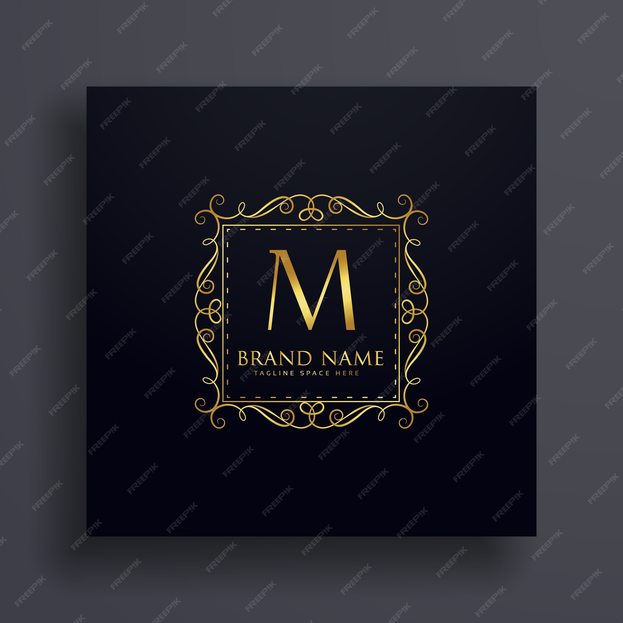 vaak grens album Letter m premium logo ontwerp concept voor uw merk | Premium Vector