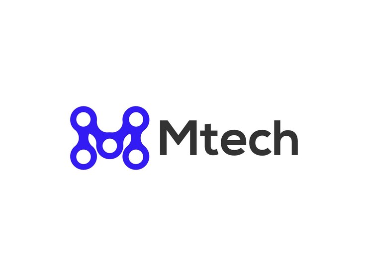 Vector 편지 m 기술 로고 디자인 벡터 템플릿