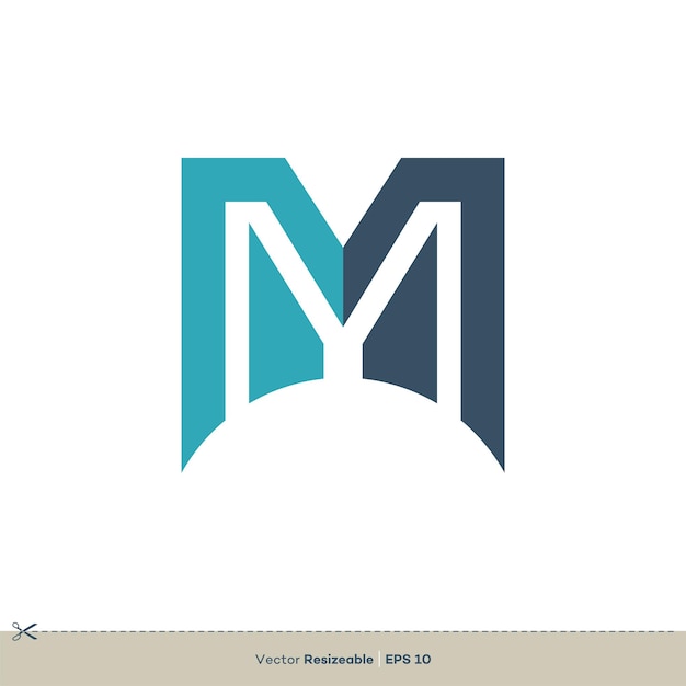 Letter M vector Logo Template Illustratie Ontwerp Vector EPS 10