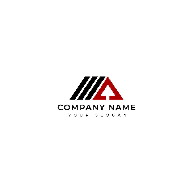 Letter MA construction logo vector design template