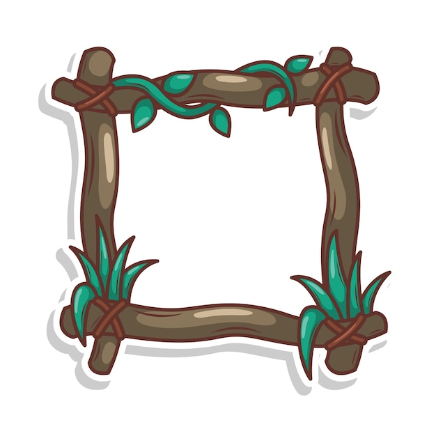 Vector a letter made out of branches with the letter l on it