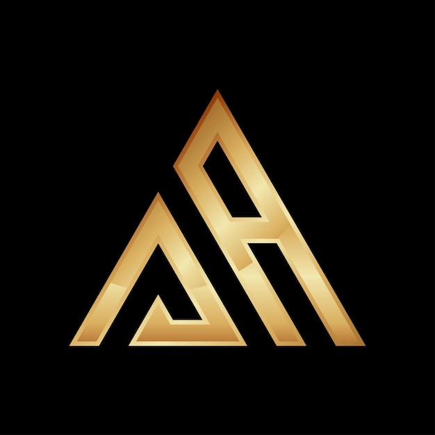 A Letter Mark Logo Triangle Shape Design