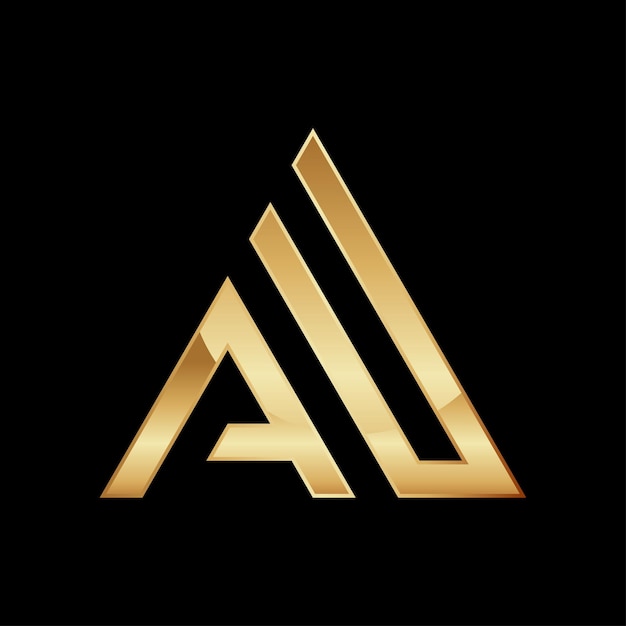 A Letter Mark Logo Triangle Shape Design