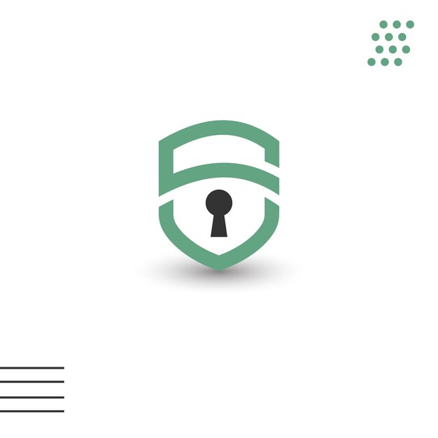 Letter Mark SV Security Design illustration