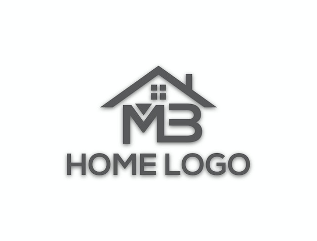 letter MB huis logo ontwerp