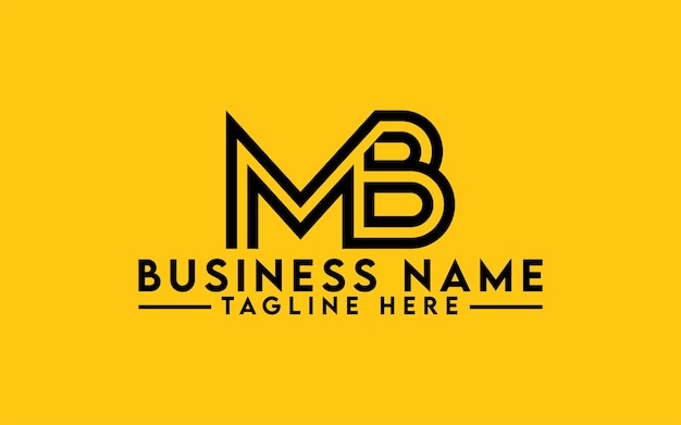 Letter MB Logo Design MB Line art Monogram Logo Design Template