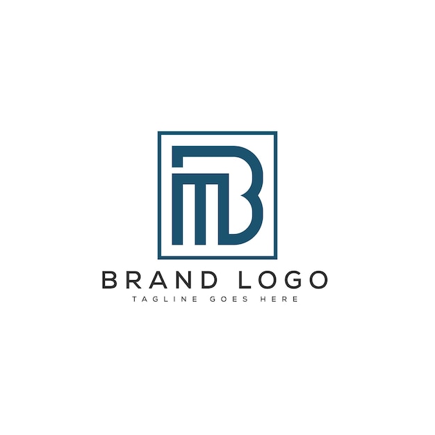 Vector letter mb logo design vector template design for brand