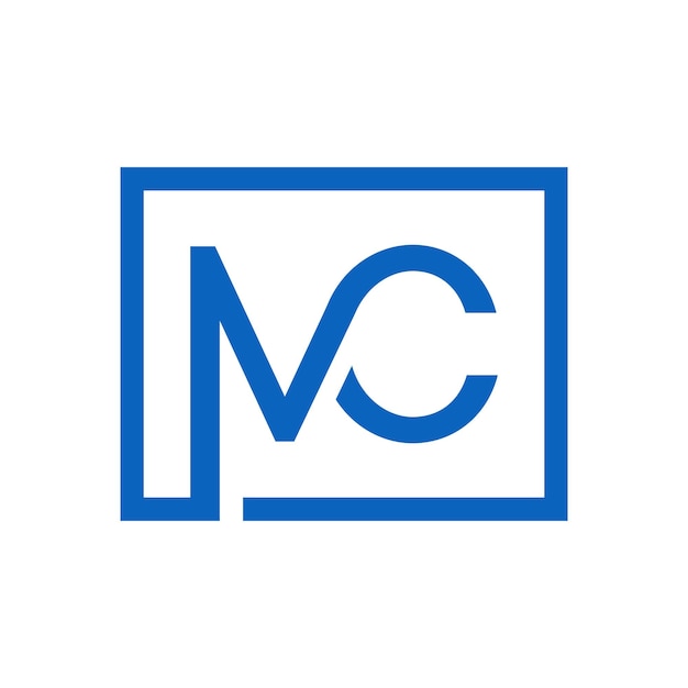 Letter MC logo ontwerp Typografie MC ontwerp