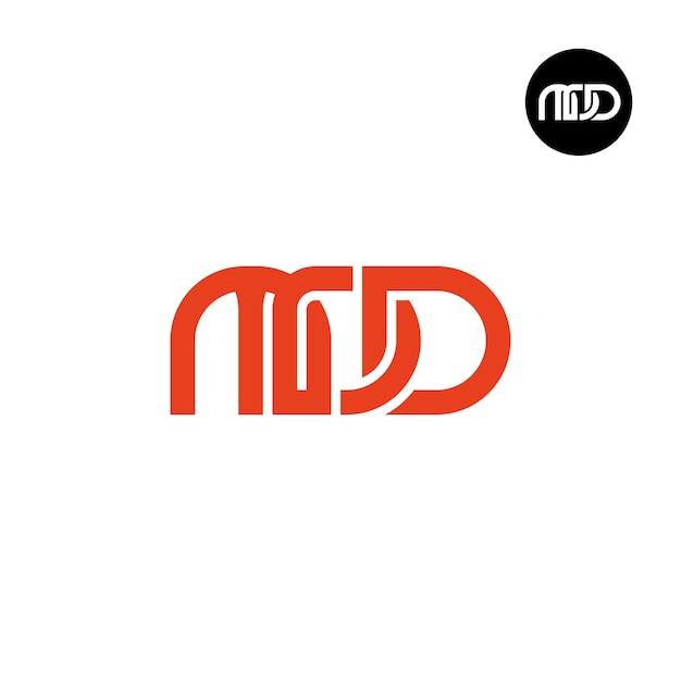 Vettore mdd letter monogram logo design