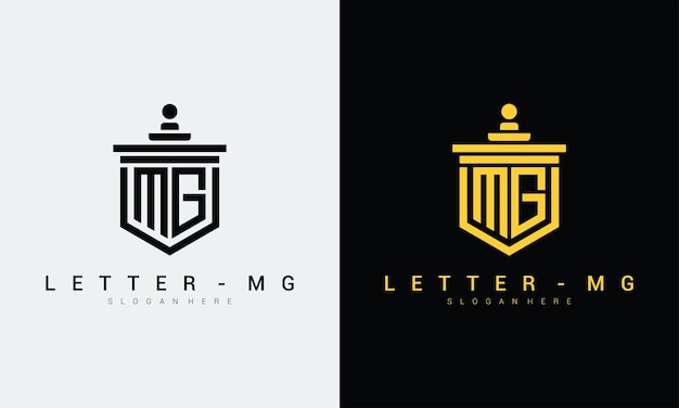 Letter mg logo icon design template premium vector premium vector