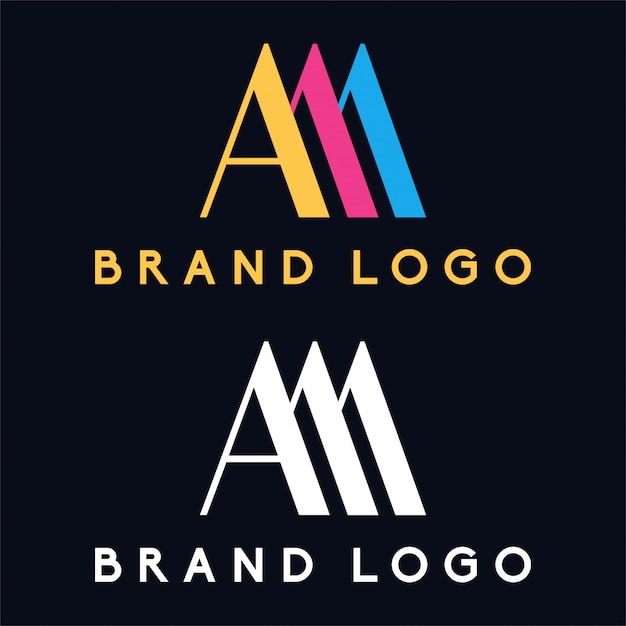 Lettera un logo in stile minimalista