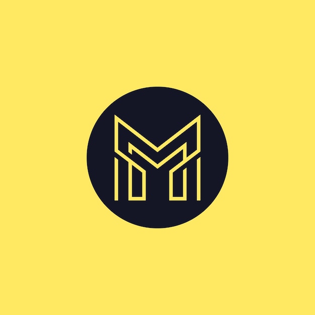 Vector letter mm m logo template