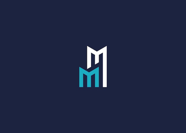 letter mm with city logo icon design vector design template inspiration