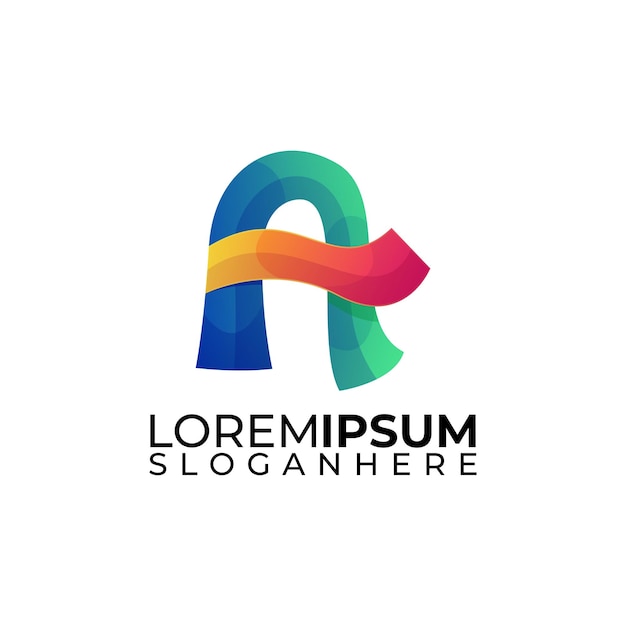 Letter A modern logo