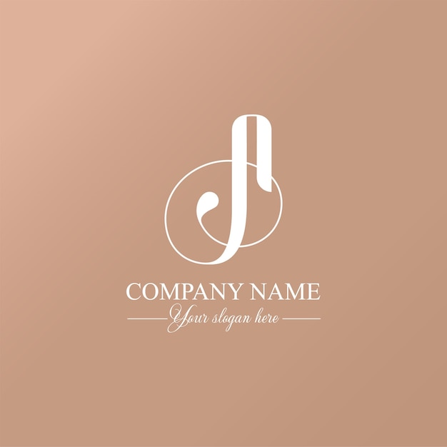 A letter monogram Elegant luxury A logo Calligraphic style Corporate identity and personal logo Vector design