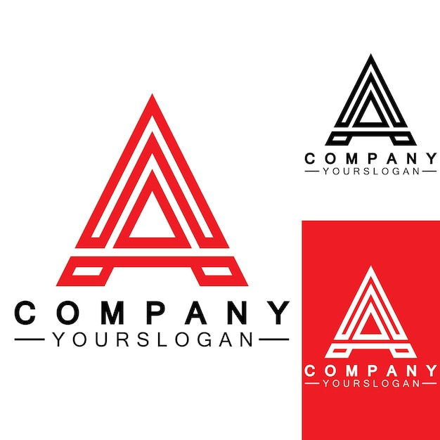 Lettera a monogramma logo design brand identity logos design illustrazione vettoriale modello