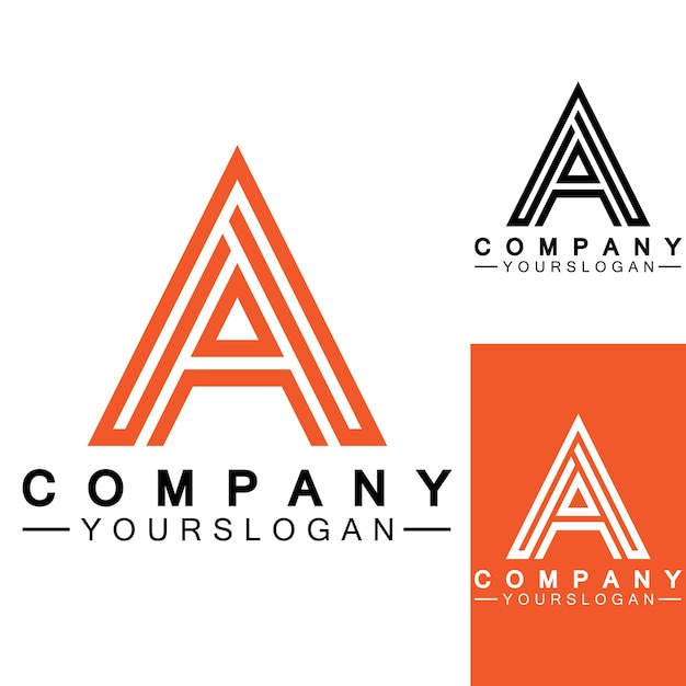 Lettera a monogramma logo design brand identity logos design illustrazione vettoriale modello