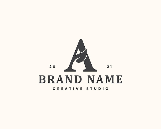 Vector letter a monogram logo