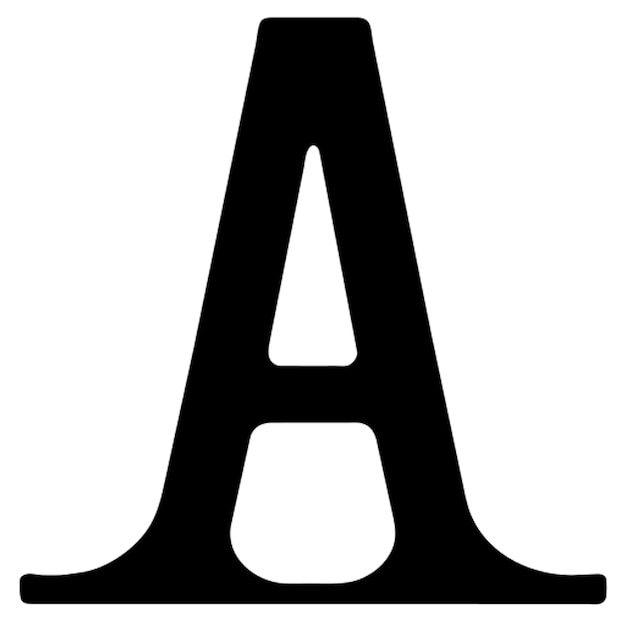 letter a monoline logo vector icon