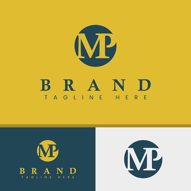 Letter MP Monogram Logo