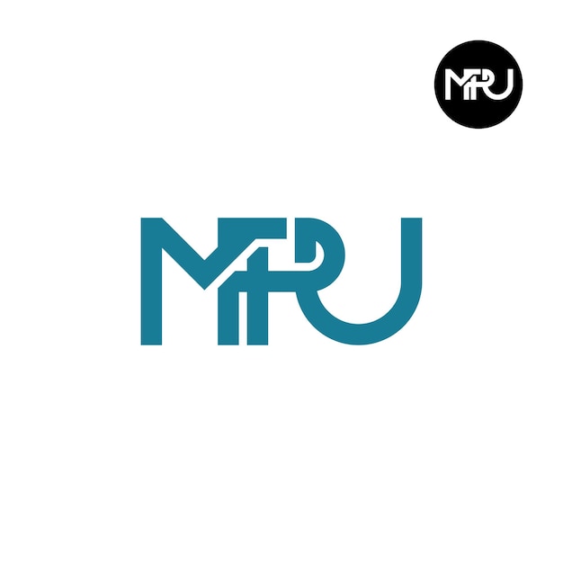 Vector letter mpu monogram logo design