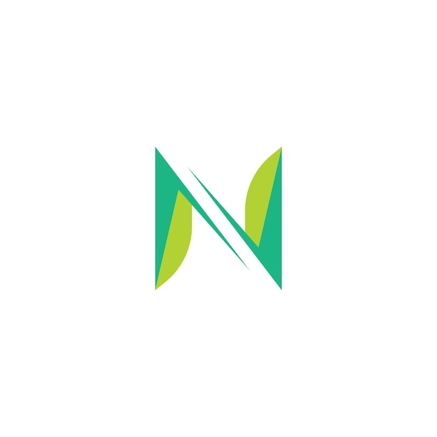 Letter n arrow logo template