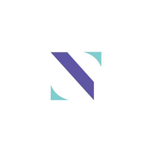 Letter n arrow logo template