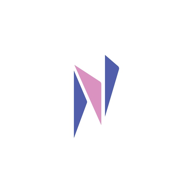 Letter n arrow logo template