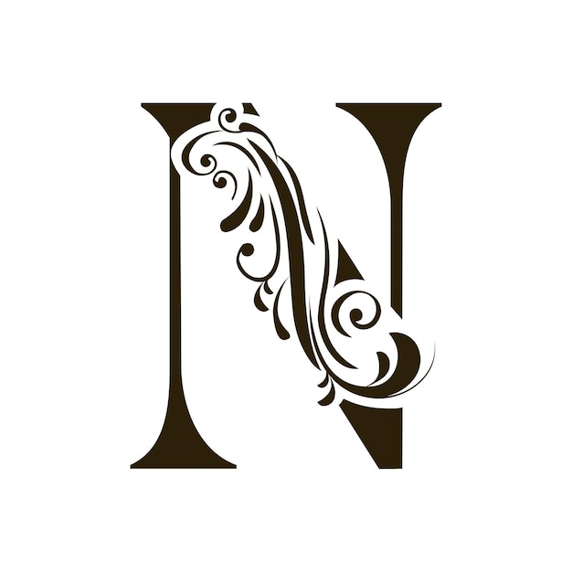 letter n bloemenlogo