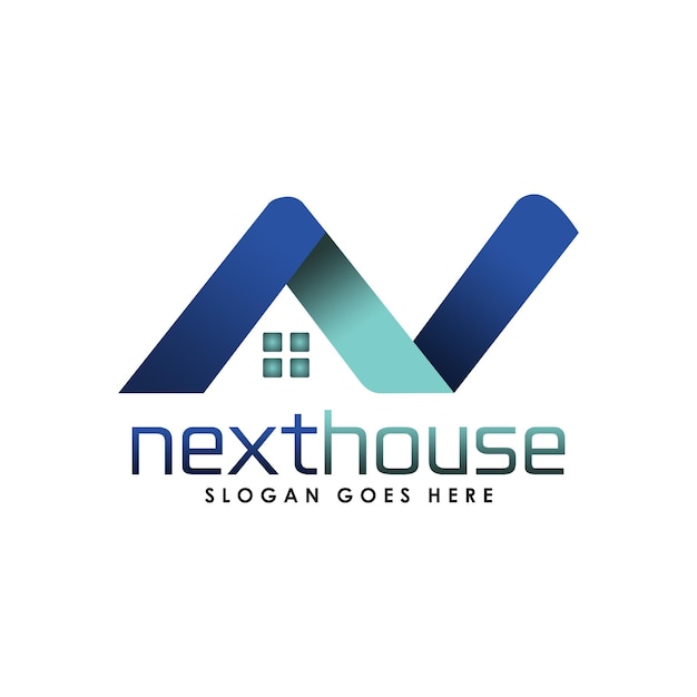 letter N house logo