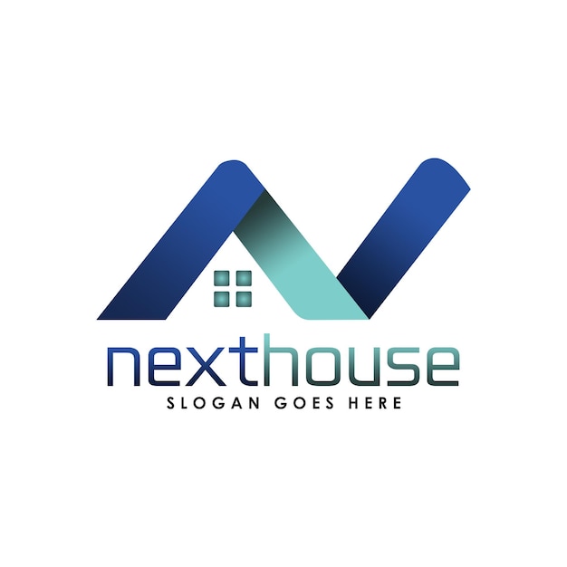 letter N huis logo