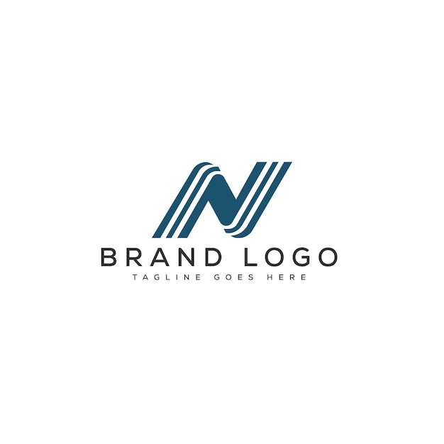 letter N logo design vector template design for brand