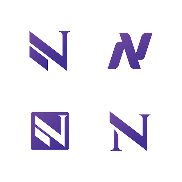 Letter N logo vector sjabloonelement