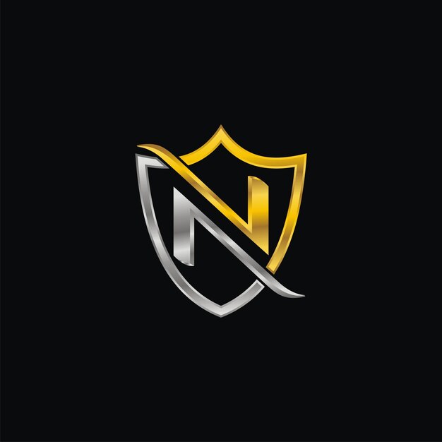 Letter n luxury logo