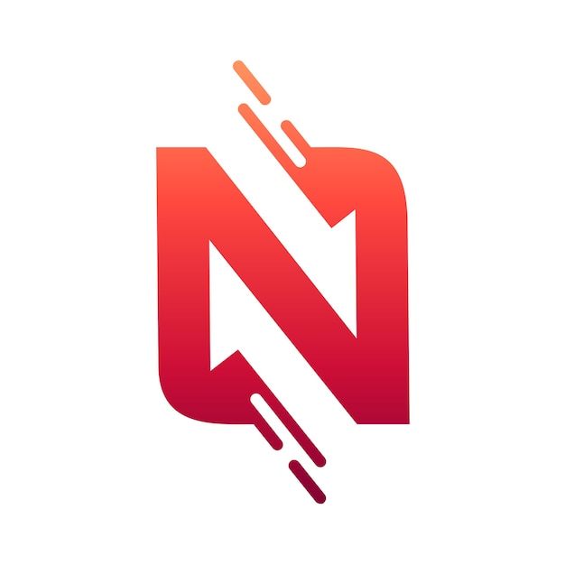 Letter N met Arrow-logo